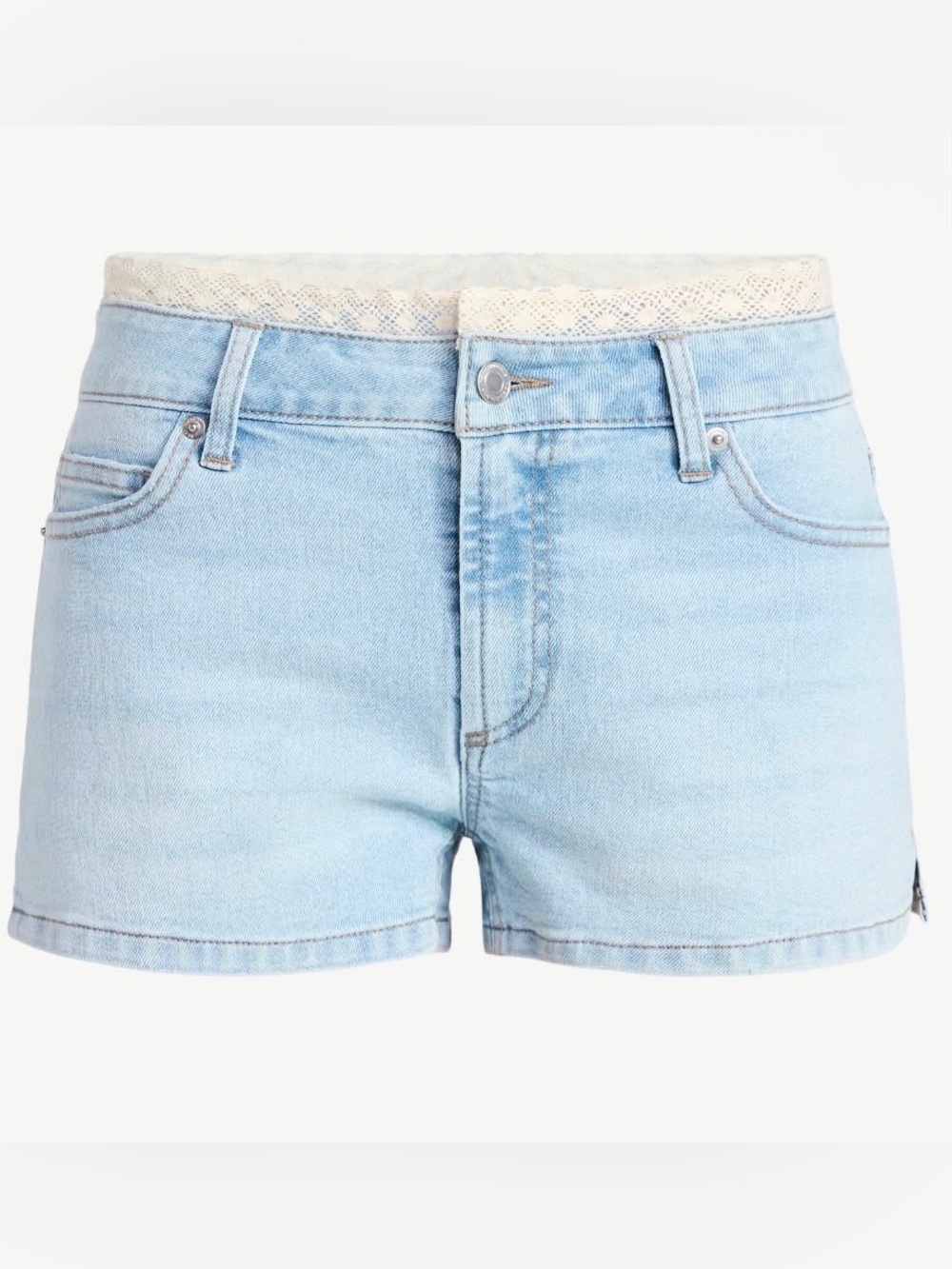 (410)No Boundaries Elevated Denim Shorts, Women's